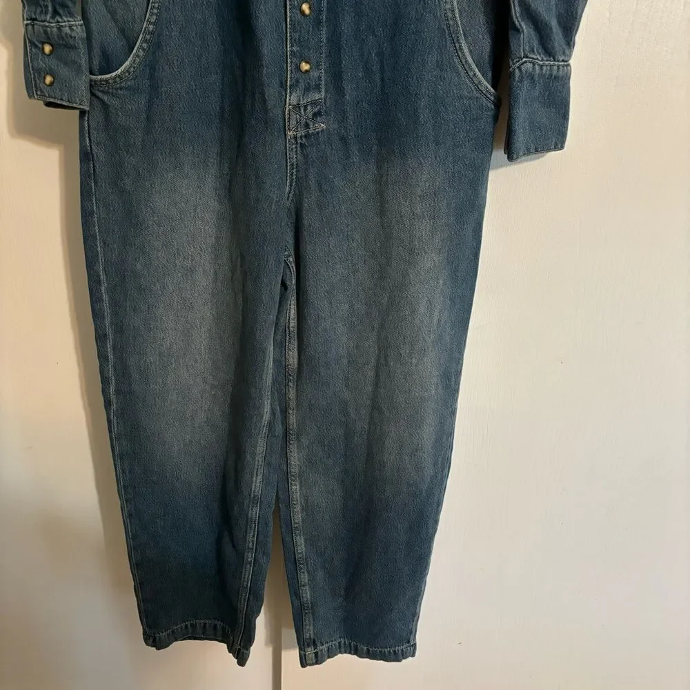New Free People x Care FP Townes Jumpsuit in High Noon Size Small
